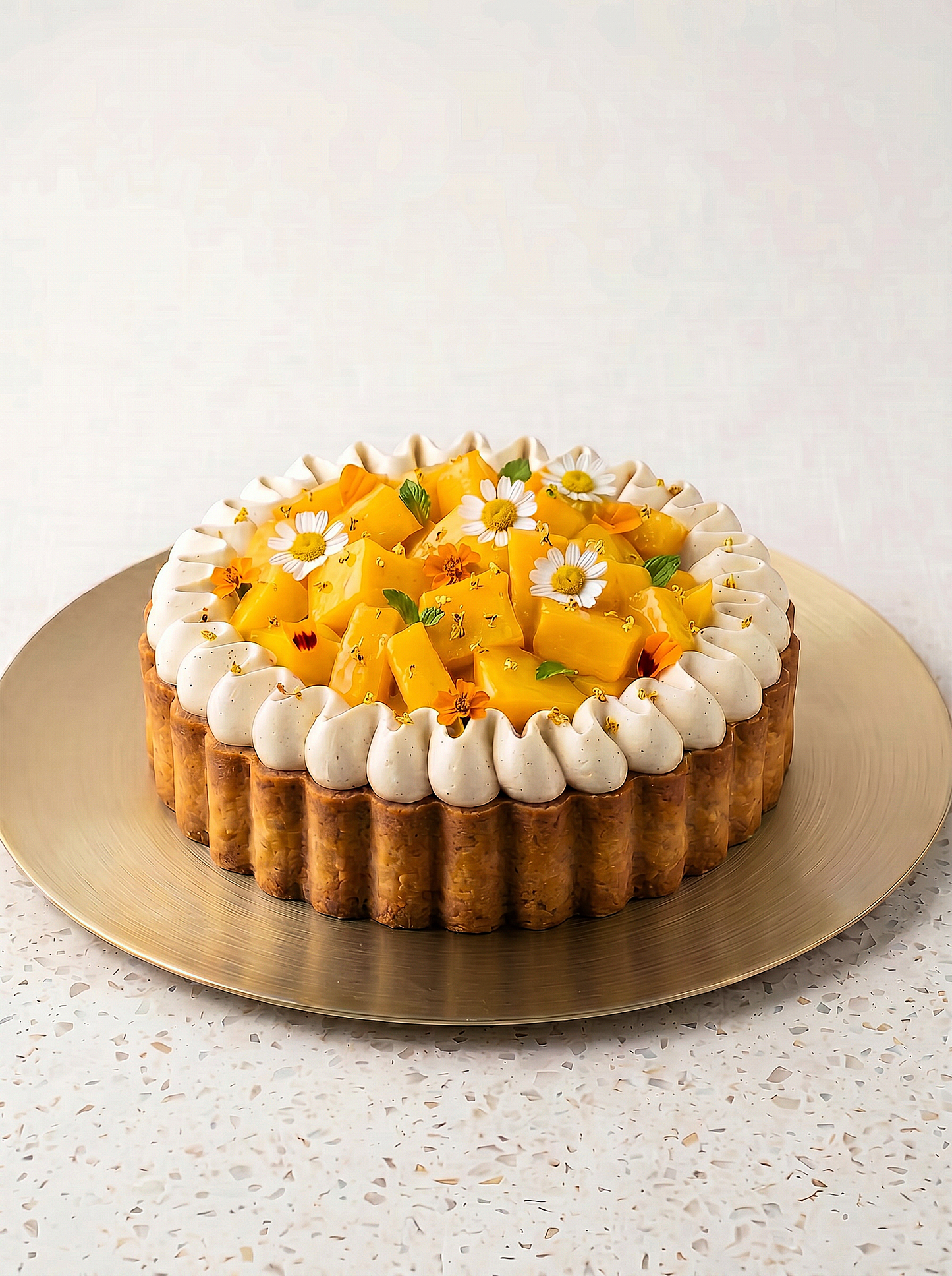 LUZON MANGO, OSMANTHUS & VANILLA TART